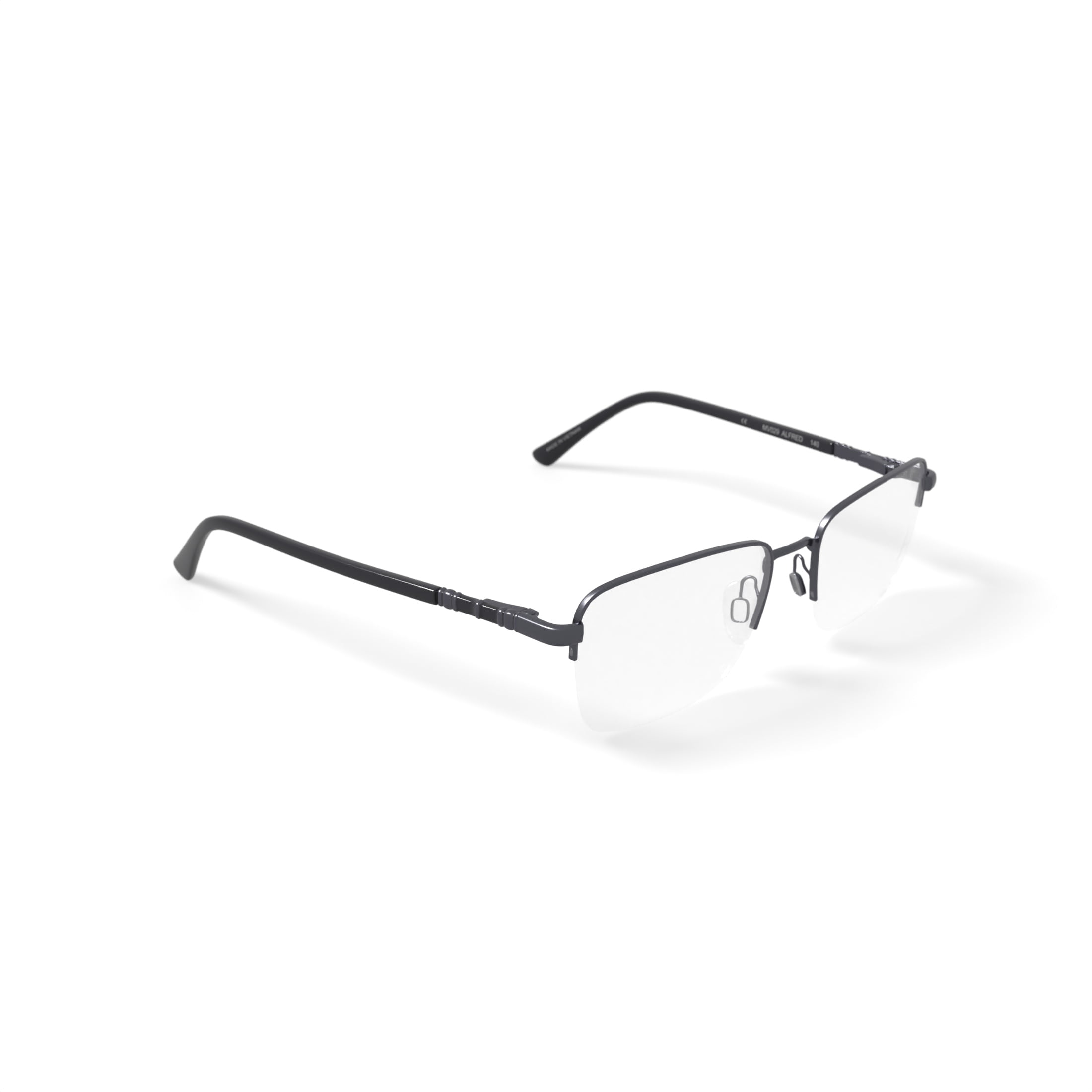 Walmart Men's MV029 Alfred Square Prescription Eyeglasses with Case, Black