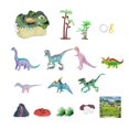 thumbnail image 1 of 21 piezas de s de dinosaurios de plástico juguetes modelo de dinosaurio de juguete para regalo de cumpleaños Estilo A Zulema Juguetes de dinosaurios, 1 of 8