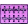 thumbnail image 1 of Ahgly Company Indoor Rectangle Abstract Purple Modern Area Rugs, 2' x 4', 1 of 4