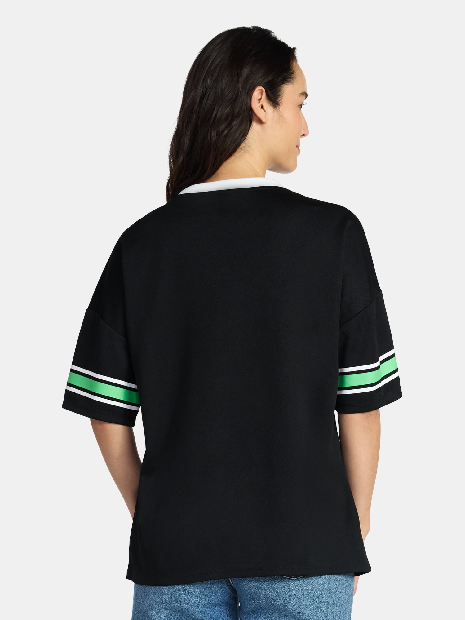 Saint Patrick's Day Women's Kiss Me Jersey with Short Sleeves from Holiday Time, Sizes XXS-XXL