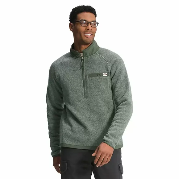 The North Face Men’s Gordon Lyons 1/4 Zip Top, Laurel Wreath Green, XX-Large
