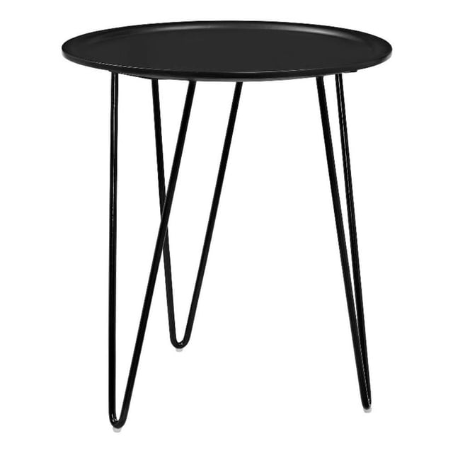 Mesa auxiliar Modway Digress redonda 47x47x51 cm negra