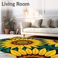 thumbnail image 2 of ODIKA 2'x3' Machine Washable Non-Slip Area Rug, Vibrant Sunflower Blossom Arrangement Decorative Accent High Traffic Rug, Yellow, 703409, 2 of 7