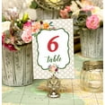 thumbnail image 2 of Darling Souvenir Polka Dot Bracket Style Elegant Table Numbers DIY Wedding Table Cards-4" x 6" (1 to 40), 2 of 4