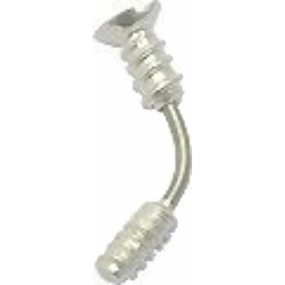 EyeBrow Ring Screw One 16g curved Body Accentz [Jewelry]
