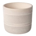 thumbnail image 1 of Maceta De Cerámica Better Homes & Gardens Estilo Acanalado Color Blanco, 1 of 4