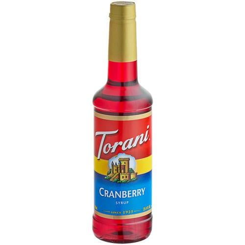 Torani Cranberry Flavoring Syrup 750 mL/25.36 oz Plastic Bottle