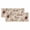 Beige Brown White, variant on 2 Pack Valances for Windows, Brown Farmhouse Window Valances for Living Room/Bedroom/Bathroom, Retro Country Stars Rustic Branches Berry Light Filtering Kitchen Curtain Valance 42"W x12" L