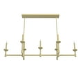 thumbnail image 6 of Hunter - Briargrove 7-light Modern Brass, Extra Large Chandelier, Dimmable, Formal Style, Linear Shaped, for Bedrooms, Dining, Living Rooms - 19055, 6 of 10