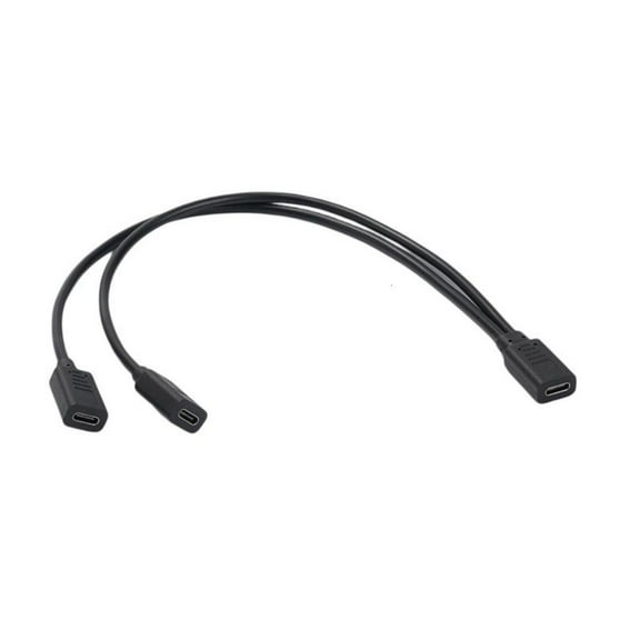 Necvior USB C Splitter Cable USB Type C Female to Female Splitter Extension Charging