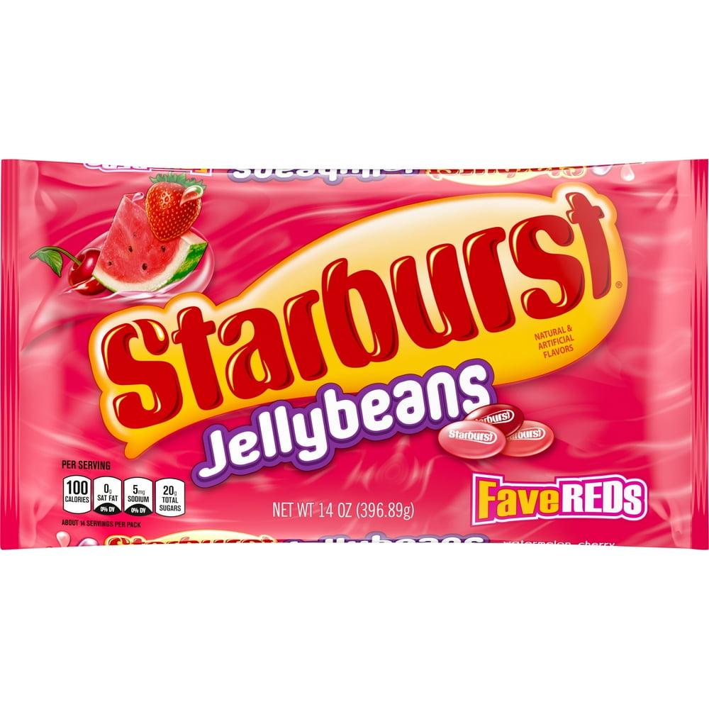 STARBURST FaveREDS Jelly Beans Chewy Easter Candy, 14 oz Bag Walmart