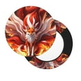 thumbnail image 3 of Round Bar Stool Seat Covers, Red Leaf Flame Fox Elastic Round Chair Cover Stool Seat Slipcover Bar Stool Cushions Round Pad for 12-14 inch, 3 of 7