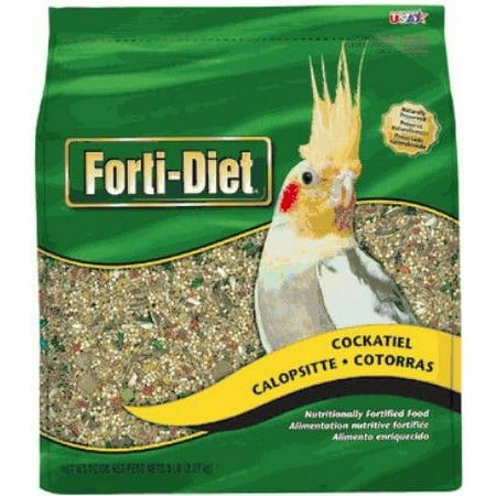 Kaytee Cockatiel Food Nutrionally Fortied For A Daily Diet 5lb [Bird, Food] 5 lbs