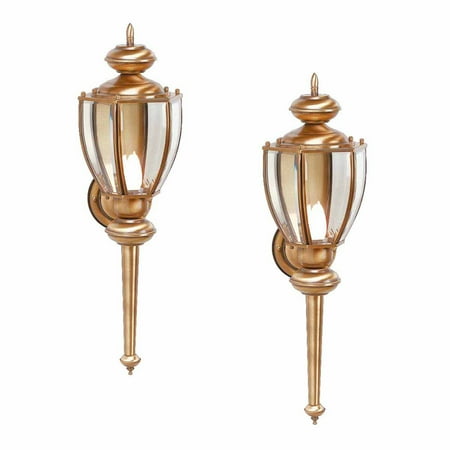 2 Wall Lights Antique Brass Outdoor Light 23 H X 7 Proj 2 Wall Lights Antique Brass Outdoor Light 23 H X 7 Proj Renovator S Supply Com