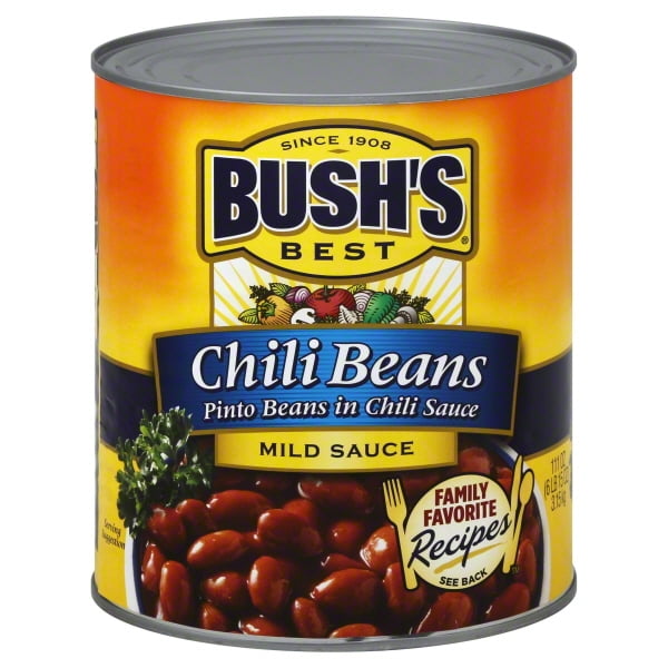 BUSH'S Chili Beans, Pinto Beans in Mild Chili Sauce, Bulk Canned Beans
