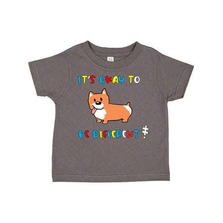 

Inktastic Autism Awareness It s Okay to be Different! Silly Dog Gift Toddler Boy or Toddler Girl T-Shirt