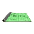 thumbnail image 2 of Ahgly Company Indoor Rectangle Abstract Emerald Green Modern Area Rugs, 2' x 5', 2 of 4