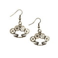 thumbnail image 1 of Steampunk Earrings - Connected Gears - Gold, 1 of 1