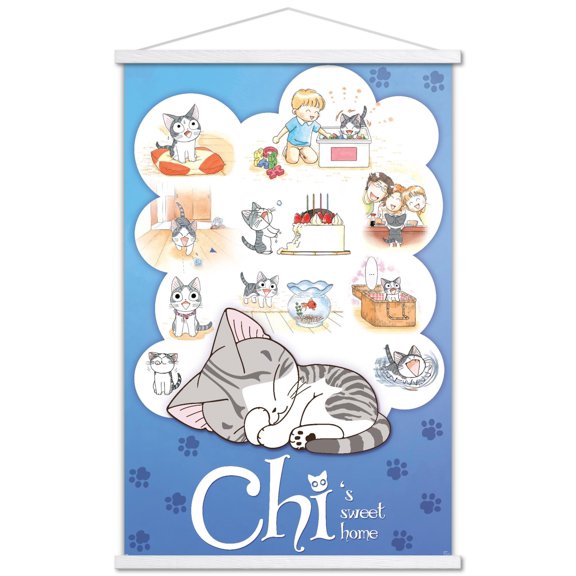 Chi's Sweet Home Wall Poster with Magnetic Frame, 22.375" x 34"