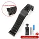 thumbnail image 3 of Correa de reloj para hombre de 26 mm con hebilla plegable y diseño de arco, de acero inoxidable macizo antialérgico Dz4323 Dz4318 4309, 3 of 5