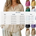 thumbnail image 2 of WAGUTH Women's UPF 50+ Sun Protection Shirts Crinkled Sheer Long Sleeve Button Down Tops Casual Beach Cover Up Blouses, 2 of 8