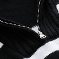 thumbnail image 2 of Gibobby Suéter de Cuello en V para Mujer, Suéter holgado de punto con cuello en V, para mujer, casual, ligero(Negro,M), 2 of 5