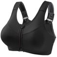 thumbnail image 1 of Sujetador deportivo para mujer de alta resistencia a prueba de golpes push-up fitness yoga chaleco de belleza sin anillo de acero cremallera frontal ropa interior deportiva, 1 of 2