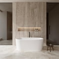 thumbnail image 2 of Wyndham Collection  Ursula 67-inch White Freestanding Soaking Bathtub, 2 of 7