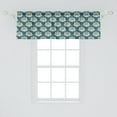 thumbnail image 2 of Ambesonne Clouds Valance Pack of 2, Surreal Mountains Spirals, 54"X18", Sea Blue Seafoam, 2 of 4