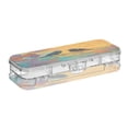 thumbnail image 2 of Plastic Pencil Box Large Capacity Pencil Boxes Clear Boxes with Snap-Tight Lid Stylish Office Supplies Storage Organizer Box Birds on A Wire, 2 of 7