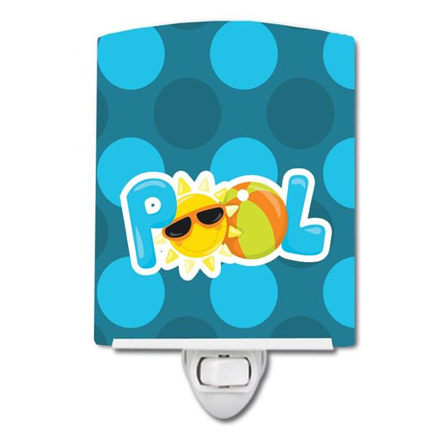 Carolines Treasures BB8995CNL Summer Pool Ceramic Night Light