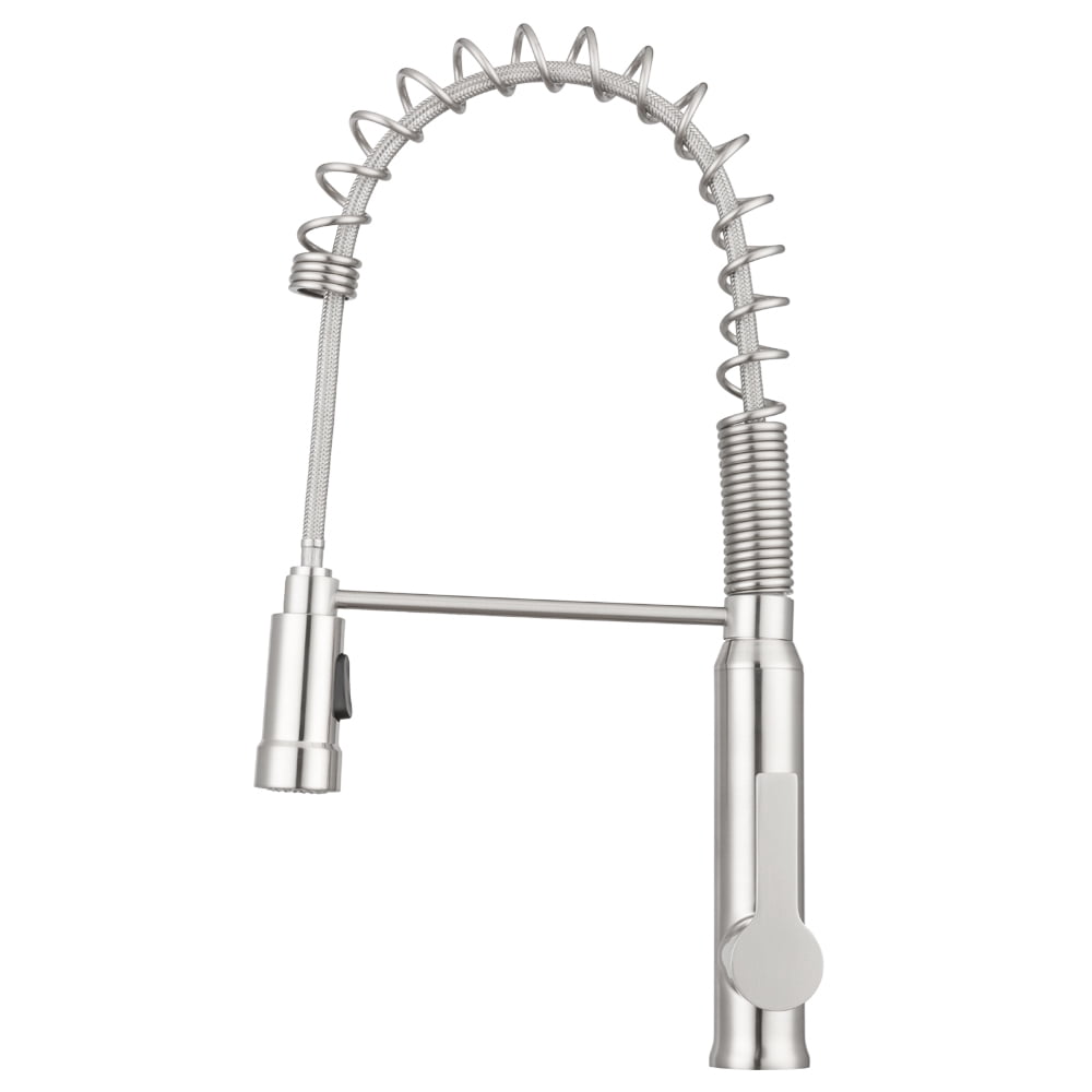 Montesano Hi-Arc Coil Kitchen Faucet by Pacific Bay - Brushed Satin Nickel