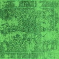 thumbnail image 1 of Ahgly Company Indoor Square Oriental Green Industrial Area Rugs, 7' Square, 1 of 4