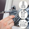 thumbnail image 2 of 15Pcs Airbrush Adapter Set Airbrush Quick Release Coupling Disconnect Adapter Kit Fitting Connector Set Female Connector,Silver, 2 of 6