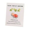 thumbnail image 6 of Senza Fretta You're Turtley Awesome Pocket Turtle Hug With Card,You're Turtley Awesome Animal Pun Thank You Note Cards Greeting Card for Coworkers Appreciation Pocket Favors Z3O3, 6 of 7