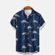 thumbnail image 4 of Camisetas de Lino para Hombres Vintage Bowling Manga Corta Cuello Cubano, Retro Playa Y Verano Hombre Manga Corta Botón Abajo Camisetas, 4 of 6