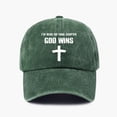 thumbnail image 3 of Faith-Inspired Hat Cross Letter Print Baseball Cap Washed Caps for Streetwear and Daily Casual Outfits, 3 of 3