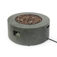 thumbnail image 2 of Reign Metal Outdoor 40,000 BTU Circular Fire Pit (No Tank Holder), Concrete Finish, 2 of 9