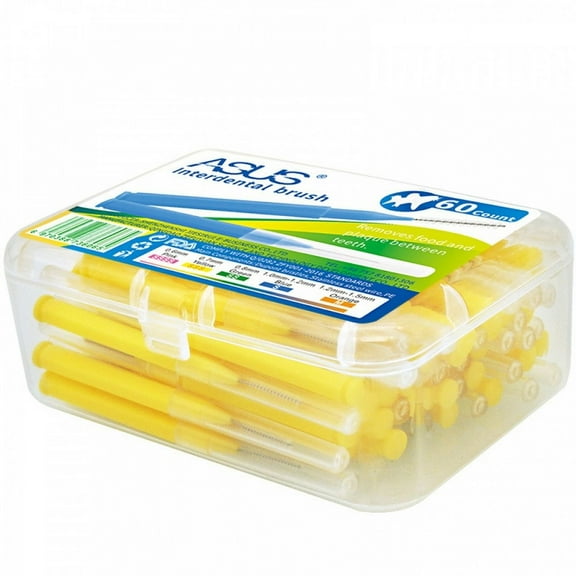 PanBiqintyy 60Pcs 0.6-1.5mm Interdental Brushes Health Care Tooth Push-Pull Escova Removes Food And Plaque Better Teeth Oral Hygiene Tool