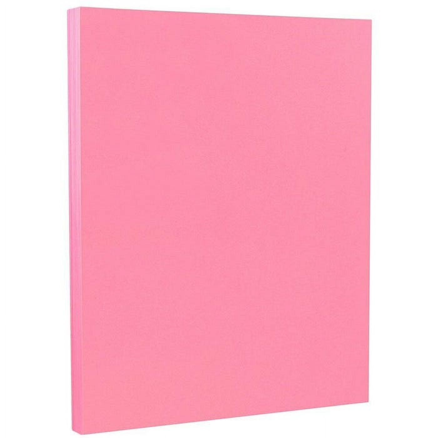 JAM Paper Solid Colors, 8 1/2 x 11, Ultra Pink, 24lb, 2 packs of 100