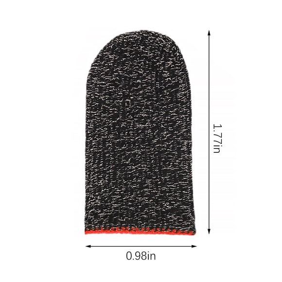 2pcs Gaming Screen Gloves Nylon Knitted Game Gloves Sweatproof Gaming Sweatproof Elastic Game Controller Sleeves, Red