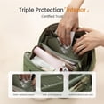 thumbnail image 5 of Soda Candy Travel Makeup Bags for Women 180° Wide-Open Puffer Toiletry Bag Set 2Pcs Large Water Resistant Cosmetic Bag, Travel Essentials for Toiletries Accessories Storage, Green, 5 of 8