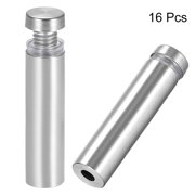 6 Vis Supports Pour Verre Noir 12x23 Mm – Écartement 1/2 X 7/8, Neuf Uxcell