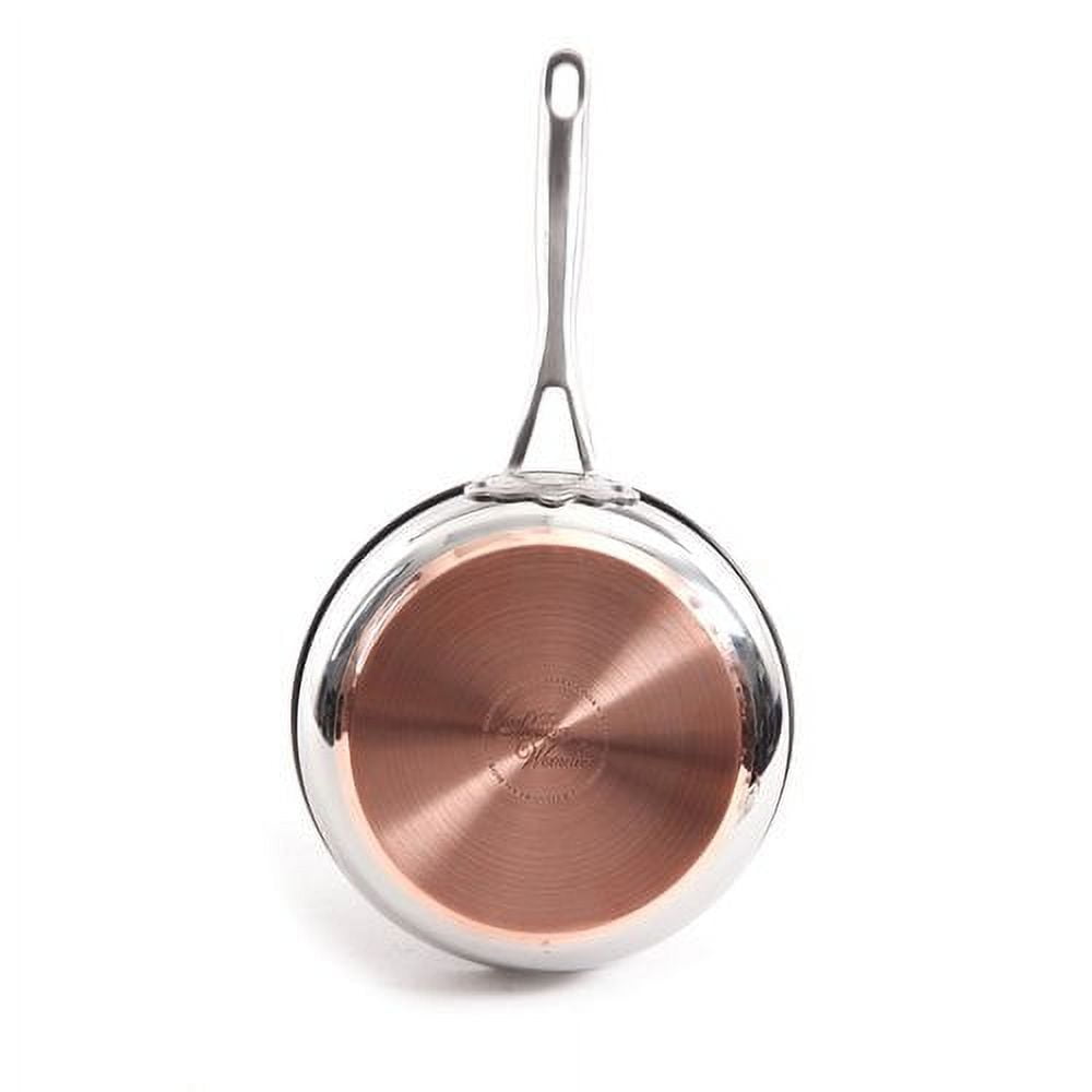 Copper Bottom Stainless Steel Kadai 4 Pcs Set to Cook / Fry 7.5 to 11  #48098