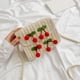 thumbnail image 2 of Bolso bandolera de paja de cereza de verano, bolso de mano tejido para mujer, bolso de hombro tipo bandolera para chica, 2 of 8