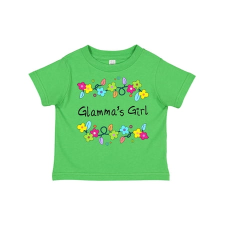 

Inktastic Glammas Girl- bright flowers Gift Toddler Toddler Girl T-Shirt
