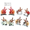 thumbnail image 4 of Billuyoard Pinzas navideñas para el pelo, horquilla de cuerno de ciervo, estilo bonito, decoración para la cabeza, diario, diadema, Kits de decoración para fiestas Caqui, 4 of 6