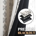 thumbnail image 4 of Cortinas opacas jinchan 95% Boho 183x183 cm negro sobre beige, 4 of 8