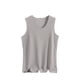 thumbnail image 2 of Ropa interior térmica Tops de moda para mujer de invierno sin mangas de cuello redondo cómodas camisetas sin mangas lisas regulares blusa de poliéster para mujer, 2 of 5