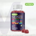 thumbnail image 3 of VITEEY Womens Multivitamin Gummies, Immune Support, Raspberry Flavor, 60 Count, 1 Pack, 3 of 7